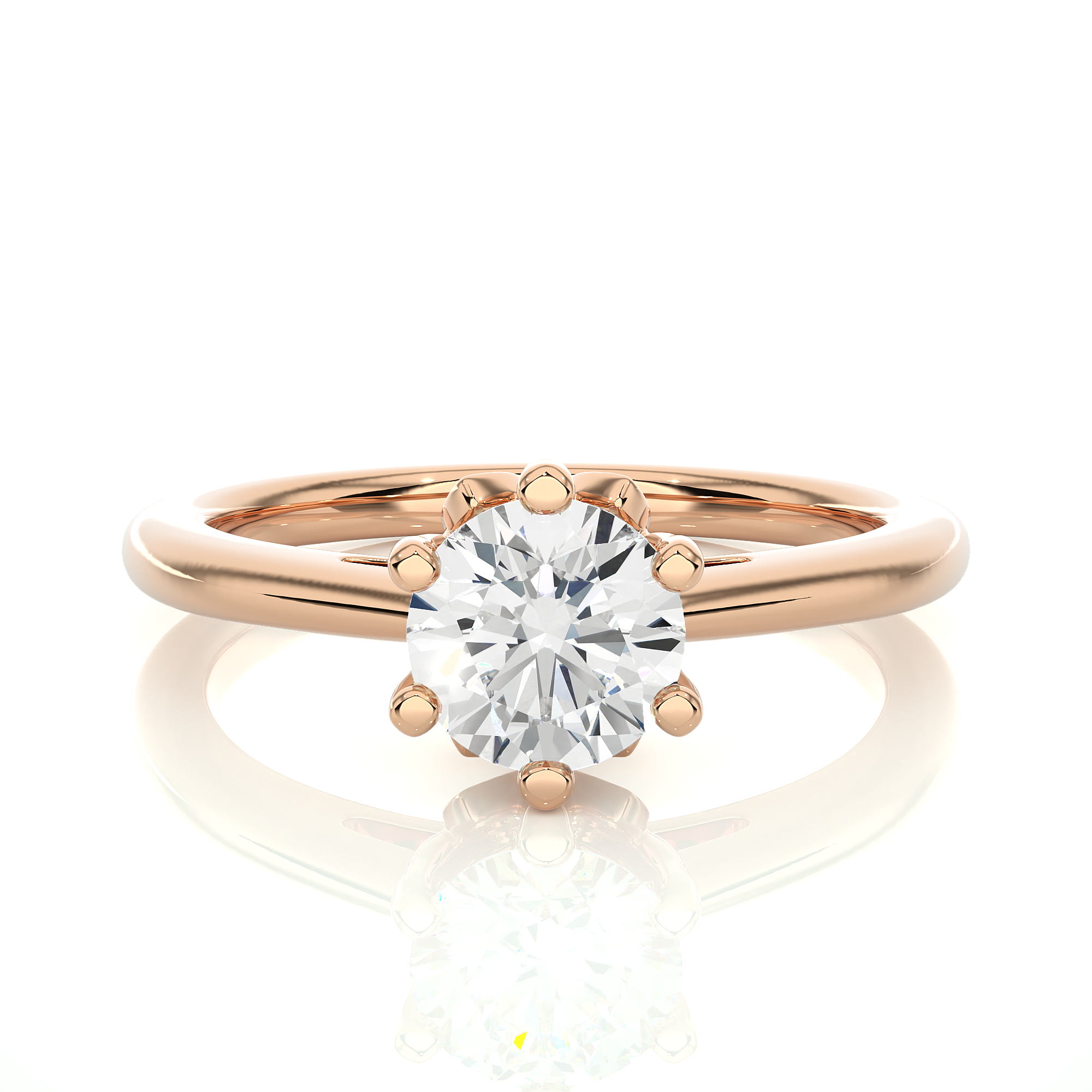 1.05 Carat H Color VS1 Clarity Diamond Studded Natural Diamond Ring.
